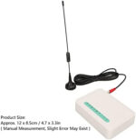 Fixed Wireless Terminal, Quad Band GSM 850/900/1800/1900MHz Alarm GSM Gateway Supported Antipodal Signal Desktop Caller with LED Lights Display for Telephone Landlines - Image 4