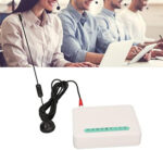 Fixed Wireless Terminal, Quad Band GSM 850/900/1800/1900MHz Alarm GSM Gateway Supported Antipodal Signal Desktop Caller with LED Lights Display for Telephone Landlines - Image 6