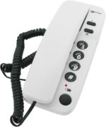 Geemarc Marbella - Gondola Style Corded Telephone with Large Buttons, Mute Function and Visual Ring Indicator - Wall Mountable - UK Version - Black - Image 2