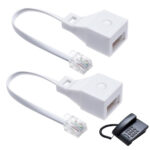 RJ11 to BT Adapter, 2 Pack VoIP Adapter RJ11 for Vodafone Router, Telephone Connector.