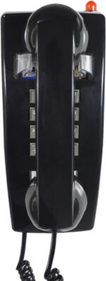 TelPal Red Wall Phone, Analog Corded Mounted Phone with Loud Traditional Bell, Classic Landline Phone with Handset Volume Control - Image 3