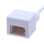 BT Telephone Socket Adapter UK to US | British Telecom Female Jacks to RJ11 4 Wire Male Plug | Cable Adapter Landline Port Converter Extender FAX Modem Corded Cordless Phone SKY | 10 cm 6P4C | White - Image 2