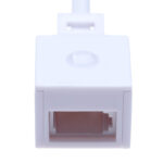 BT Telephone Socket Adapter UK to US | British Telecom Female Jacks to RJ11 4 Wire Male Plug | Cable Adapter Landline Port Converter Extender FAX Modem Corded Cordless Phone SKY | 10 cm 6P4C | White - Image 3