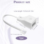 RJ11 to BT Adapter with High-Speed RJ11 Cable, 6P4C UK Telephone Socket Converter for Digital Voice Phones, VoIP Adapters & RJ45 Connections | Plug & Play - Image 2