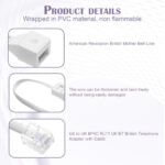 RJ11 to BT Adapter with High-Speed RJ11 Cable, 6P4C UK Telephone Socket Converter for Digital Voice Phones, VoIP Adapters & RJ45 Connections | Plug & Play - Image 4