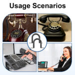 3 Meters telephones landline Handset cable, RJ9/RJ10/RJ22 4P4C Coiled House Phones Extension Wire Curly Spring Cord for Home BT Landline Voip Phone Black, 2PCS - Image 5