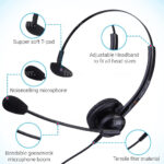 Compatiable Headset for Yealink SIP T-58A T58V T53 T53W T54S & T54W VoiP Phones Great for Office & Home Use EAR308 + QD002A - Image 4