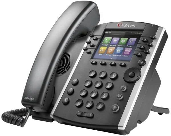 Polycom VVX 411 HD Business Media IP Desk Phone (No PSU) (Renewed)