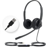 Yealink UH36 USB Headset with Microphone for PC Computer Headset Teams Certified Headsets Noise Cancelling with Mic 3.5mm Jack for Calls and Music (Mono) - Image 2