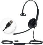 Yealink UH36 USB Headset with Microphone for PC Computer Headset Teams Certified Headsets Noise Cancelling with Mic 3.5mm Jack for Calls and Music (Mono) - Image 3