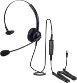 Single Ear Headset for Avaya J139 J169 & J179 IP Phones + FREE RJ9 Plantronics QD Lead - QD009
