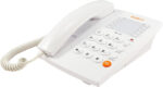 Agent 1000 Basic Analogue Telephone with Headset Port - White