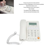 Annadue Corded Landline House Phone, Landline Telephone with Big Buttons, Caller Display, Ringer Volume and Speakerphone Volume Adjustable, Dial, Pause, Predial, Callback (White) - Image 2