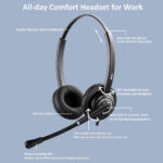 MKJ Cisco Headset with Noise Cancelling Microphone Corded RJ9 Phone Headset for Cisco CP-7821 7861 7941G 7942G 7945G 7962G 7965G 7975G 7971 8851 9971etc - Image 3