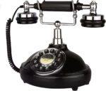 TelPal Retro Corded Landline Phone, White Classic Vintage Old Fashion Telephone for Home & Office, Wired Antique Home Phone Gift for Seniors (Push Button) - Image 2