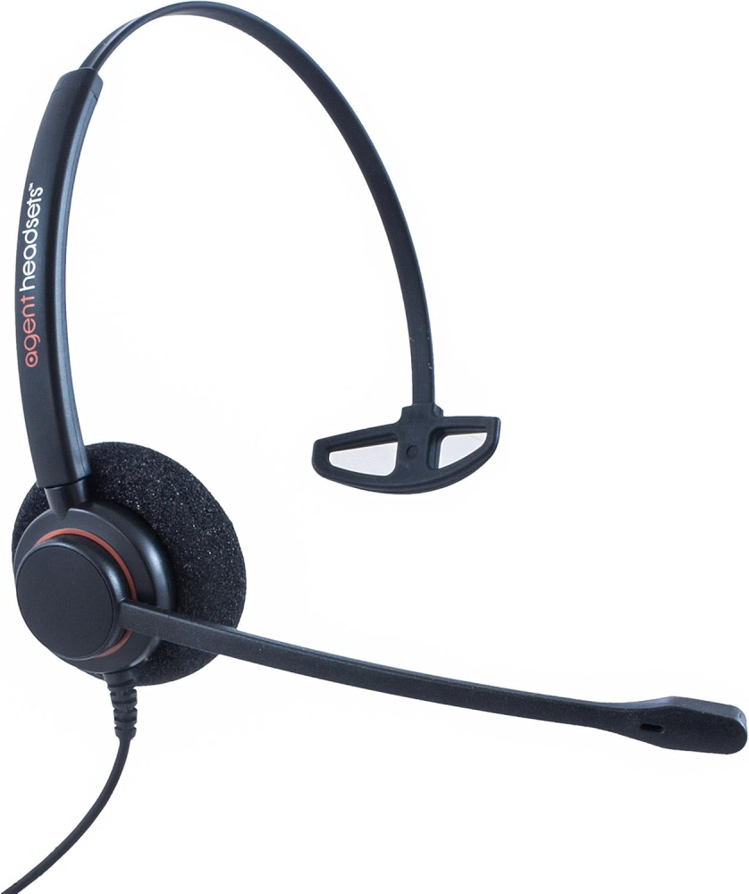 Professional Single Ear Noise Cancelling Office/Call Centre Headset With HIS Bottom Cable For Avaya IP 1608, 1616, 9601, 9608, 9611, 9611G, 9620, 9620C, 9620L, 9621, 9630, 9640 + many more
