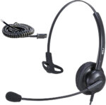 MKJ Cisco Headset RJ9 Dual Call Centre Office Headset with Noise Cancelling Mic for Cisco Phone CP-7821 7861 7931G 7940G 7942 7945G 7960G 7961 7962G 7965G 7970G 7971G 7975G 8811 8851 9951 etc - Image 3
