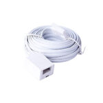 BT Telephone Extension Cable 10M, White Male to Female 6-Pin Straight Through Cable for UK Landline Phone Cord, Home & Office Fax Modem Extender 6 Wire - Image 2