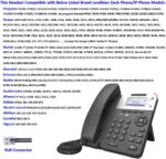 Corded Telephone Headset with Noise Cancelling Microphone RJ9 U10P Bottom Cable Compatible with Polycom AVAYA Digital Fanvil AudioCodes ShoreTel Office Landline Deskphones - Image 5