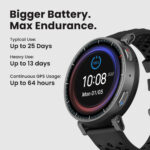 Amazfit Active Max Smart Watch 1.5" AMOLED Display, 25-Day Battery, Offline Map, NFC, GPS, 4GB Storage, 170+ Sport Modes, 5 ATM Water Resistant, Heart Rate & Sleep Fitness Tracker for Android & iPhone - Image 3