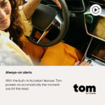 TomTom road alert assistant Tom (Speed camera alerts, traffic, road hazards, speed limit warnings, global coverage, powered by TomTom app, compatible with CarPlay and Android Auto, made in Europe) - Image 4