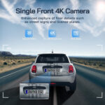 WOLFANG 4K Dash Cam Front and Rear WiFi Dashcam, Dual Car Camera Dash Cam with Super Night Vision, Loop Recording, G-Sensor, 170 Wide Angle, Parking Guard, with SD Card, APP Control - Image 2