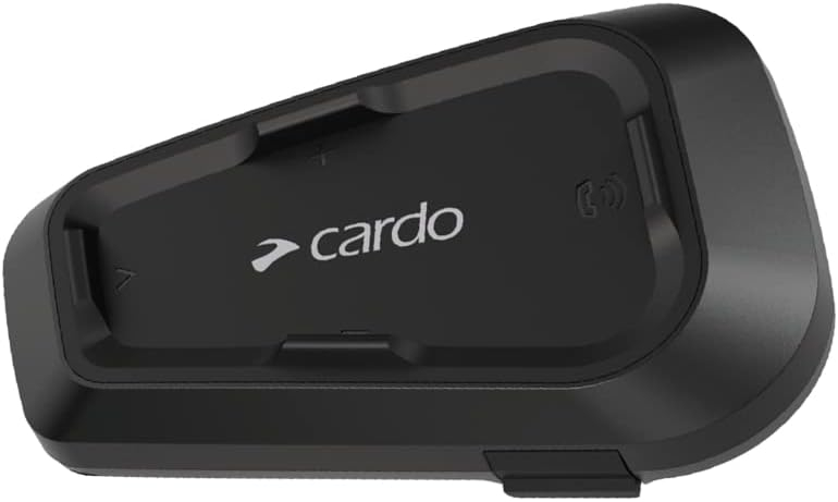 Cardo Spirit HD Motorcycle Bluetooth Communication Headset - Single Pack, Black