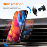 GRIFEMA Car Phone Holder for Air Vent, Automatic Clamp Car Mount, 360° Rotation, One-Hand Operation, Universal Phone Cradle for 4.7''-7'' Smartphones with Case - Image 5