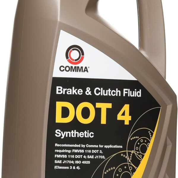 Comma BF45L Dot 4 Synthetic Brake Fluid, 5000ml Volume
