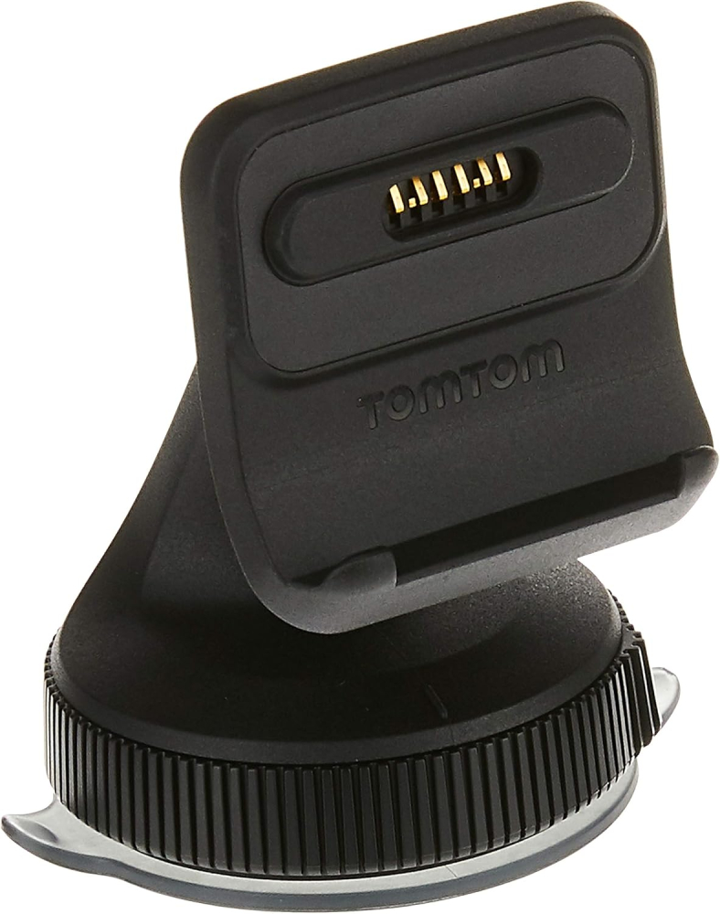 TomTom Sat Nav Windscreen Mount Click-and-Drive plus Car Charger and USB Cable for selected 5'- and 6' inch devices (check compatibility list below)