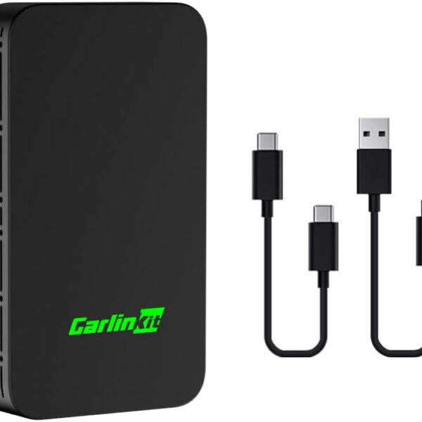 Carlinkit 5.0 2air Wireless CarPlay and Wireless Android Auto 2-in-1 Adapter,For Cars With CarPlay and Android Auto Function, Plug & Play, Supports Navigation,Music,Wireless CarPlay and Android Auto