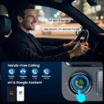 GizmoVine Bluetooth 5.4 FM Transmitter for Car, 48W Car Charger [PD 30W & QC3.0 18W], 3 Ports, Wireless Radio, Deep Bass, Hands-Free Calls, Voice Assistant, USB Play, Neon Lights, 12V/24V - Image 3