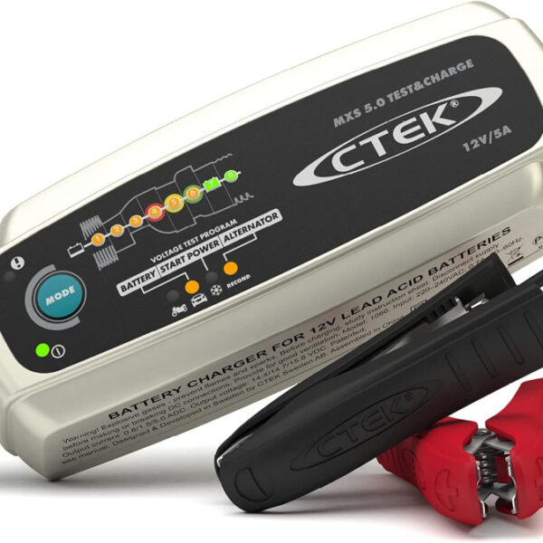 CTEK MXS 5.0 Test and Charge, Intelligent Multi-Function Charger and Tester in One