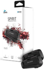 Cardo Spirit HD Motorcycle Bluetooth Communication Headset - Dual Pack, Black - Image 2