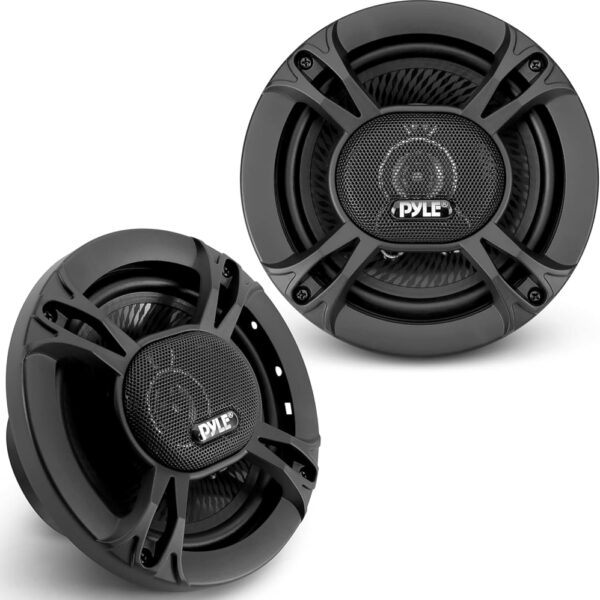 Pyle Car Stereo Speakers 300W 3-Way – 16.51 cm Triaxial Loudspeakers, Universal OEM Replacement for Vehicle Door/Side Panel, Pro Audio Sound, Black (Pair)