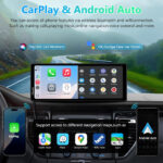 Portable Car Stereo, Carpuride V92 Wireless Carplay & Android Auto, 10.26 Inch 1080P HD Touch Screen Radio with BT 5.0, Mirror Link Support Truck RV Dash Mount - Image 2