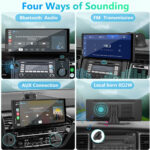 Portable Car Stereo, Carpuride V92 Wireless Carplay & Android Auto, 10.26 Inch 1080P HD Touch Screen Radio with BT 5.0, Mirror Link Support Truck RV Dash Mount - Image 4