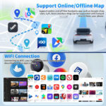 4+64GB 2 Din Android 13 Car Stereo Radio for Honda Jazz GD RHD 2002-2008 w/with Wireless Carplay Android Auto 9" Touch Screen GPS Navi Head Niut Multimedia Player Bluetooth AM/FM Wifi GPS SWC Camera - Image 5