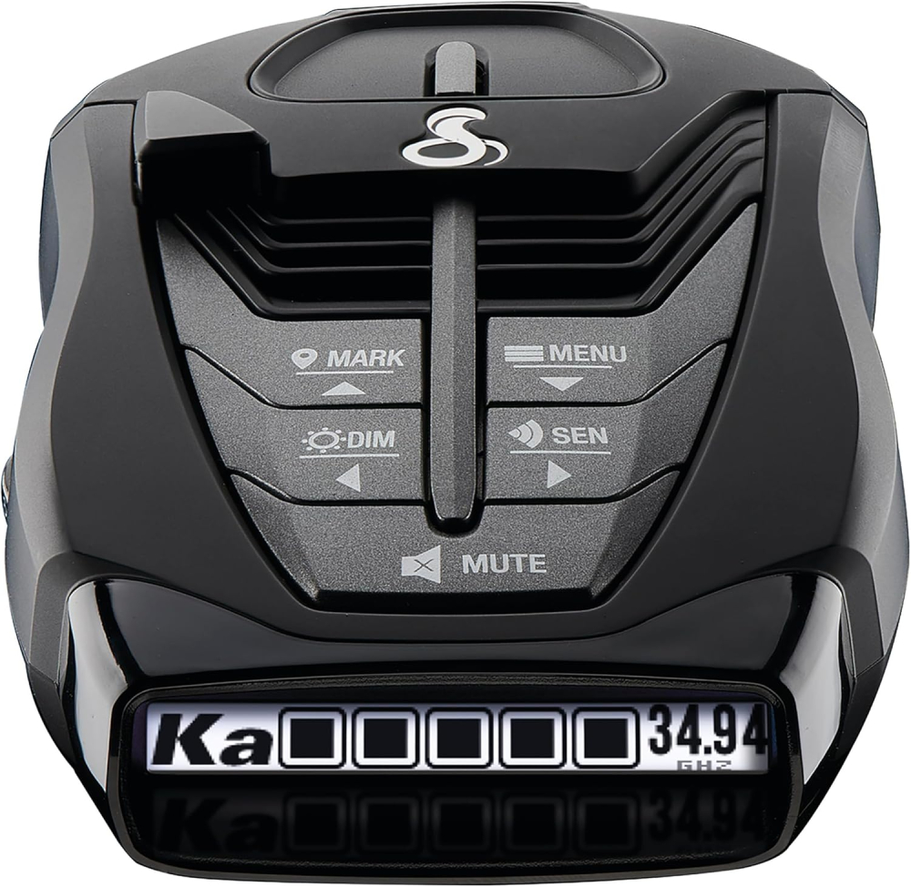 Cobra RAD 480i Laser Radar Detector for Cars – Long Range Bluetooth Speed Camera Detector with OLED Display, Laser Eye Front and Rear Detection, Digital Signal Processing and Drive Smarter App