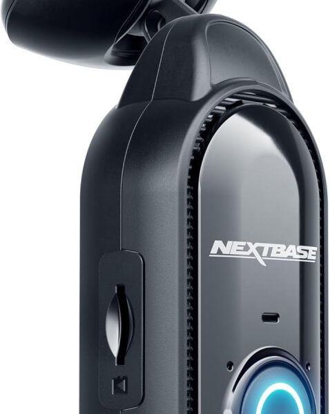 Nextbase Piqo 2K Dash Cam – Quad HD 1440p, Small Front Dashcam, 145° Ultra-Wide Lens, Voice Control, Bluetooth, WiFi, 10Hz GPS, Smart Parking - V2 APP UPDATE RELEASED
