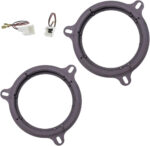 Sound way - Spacer rings adapters and harness kit for 6.5" inch / 165 mm speakers for Renault Nissan Dacia Smart - KC550