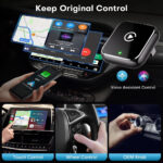 2 in 1 Wireless Adapter for Apple CarPlay/Android Auto, 2025 Upgrade Plug and Play Mini CarPlay & Android Auto OTA Dongle for iPhone/Android and 927+ Cars, Bluetooth 5.3 & WiFi 6, No Lag - Image 5