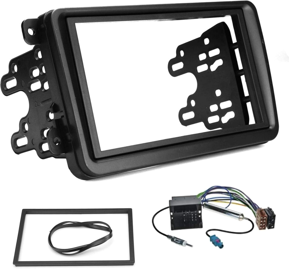 Sound-way 2 DIN Car stereo facia radio adapter compatible with VW Volkswagen Skoda Seat froom 2004