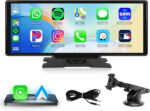Portable Wireless Carplay Screen wiith Backup Camera Android Auto Portable Car Radio Car play, 7" HD IPS Touch Screen Bluetooth FM Transmitter Mirror Link OTA SuperLink AUX 7-32V - Image 3