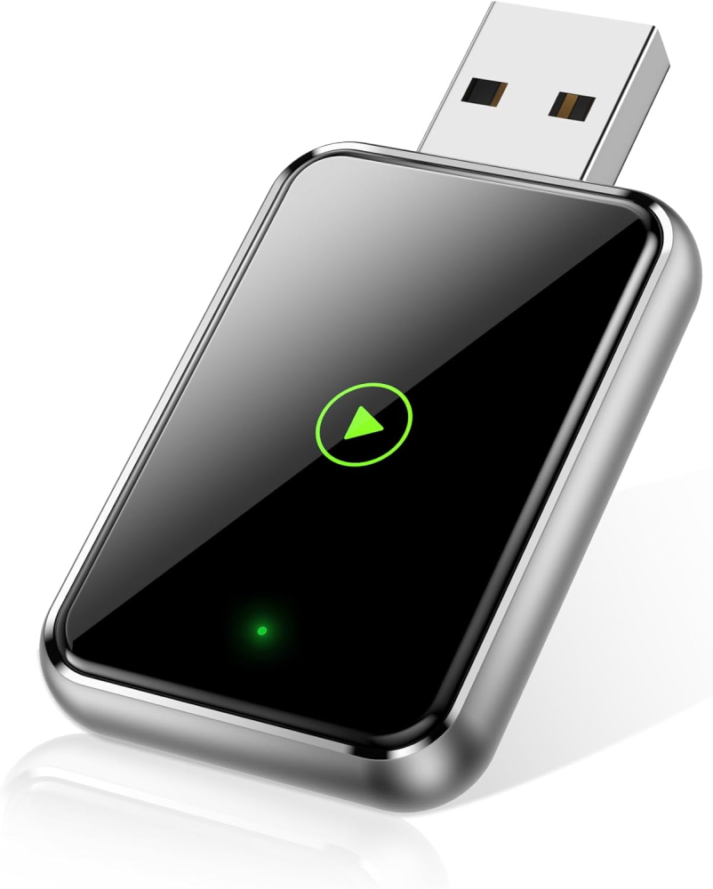 Wireless CarPlay Adapter for iPhone – Effortlessly Convert Wired CarPlay to Wireless, Wireless CarPlay Dongle Adapter with USB-C Cable for Car Audio Installation, Auto Reconnect, Plug-and-Play