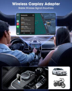 Wireless CarPlay Adapter for iPhone – Effortlessly Convert Wired CarPlay to Wireless, Wireless CarPlay Dongle Adapter with USB-C Cable for Car Audio Installation, Auto Reconnect, Plug-and-Play - Image 2