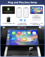 Wireless CarPlay Adapter for iPhone – Effortlessly Convert Wired CarPlay to Wireless, Wireless CarPlay Dongle Adapter with USB-C Cable for Car Audio Installation, Auto Reconnect, Plug-and-Play - Image 5