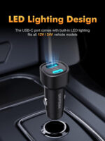 GRIFEMA Car Charger 48W, Dual Port Cigarette Lighter USB Charger with 30W PD and 18W QC 3.0 USB-A, Fast Charger for iPhone 16 15 14 13 12 11 Pro Max, Samsung Galaxy S25 S24 Ultra, iPad - Image 2