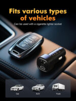 GRIFEMA Car Charger 48W, Dual Port Cigarette Lighter USB Charger with 30W PD and 18W QC 3.0 USB-A, Fast Charger for iPhone 16 15 14 13 12 11 Pro Max, Samsung Galaxy S25 S24 Ultra, iPad - Image 5