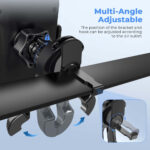 Brencco Car Phone Holder Air Vent, 360° Rotation Car Phone Holder Hook Clip & Legs Double Support One Button Release Phone Holder for Cars Vent for iPhone, Galaxy, All 4.0''-7.0'' Smartphones - Image 5